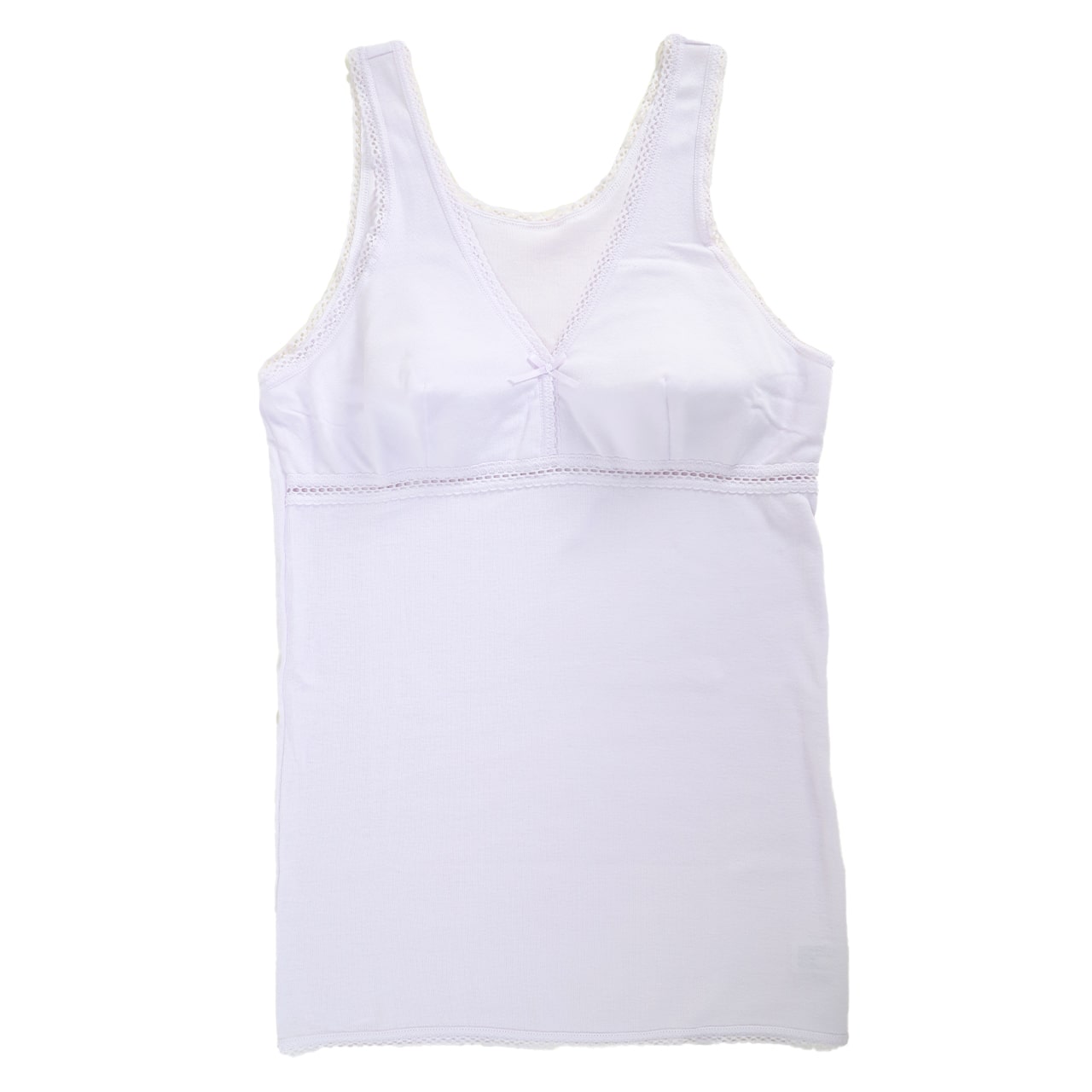 カップ付き タンクトップ 綿100% M~3L (下着 肌着 綿 レディース ノンワイヤー インナー ノンワイヤーブラ カップ付きインナー 締め付けない)