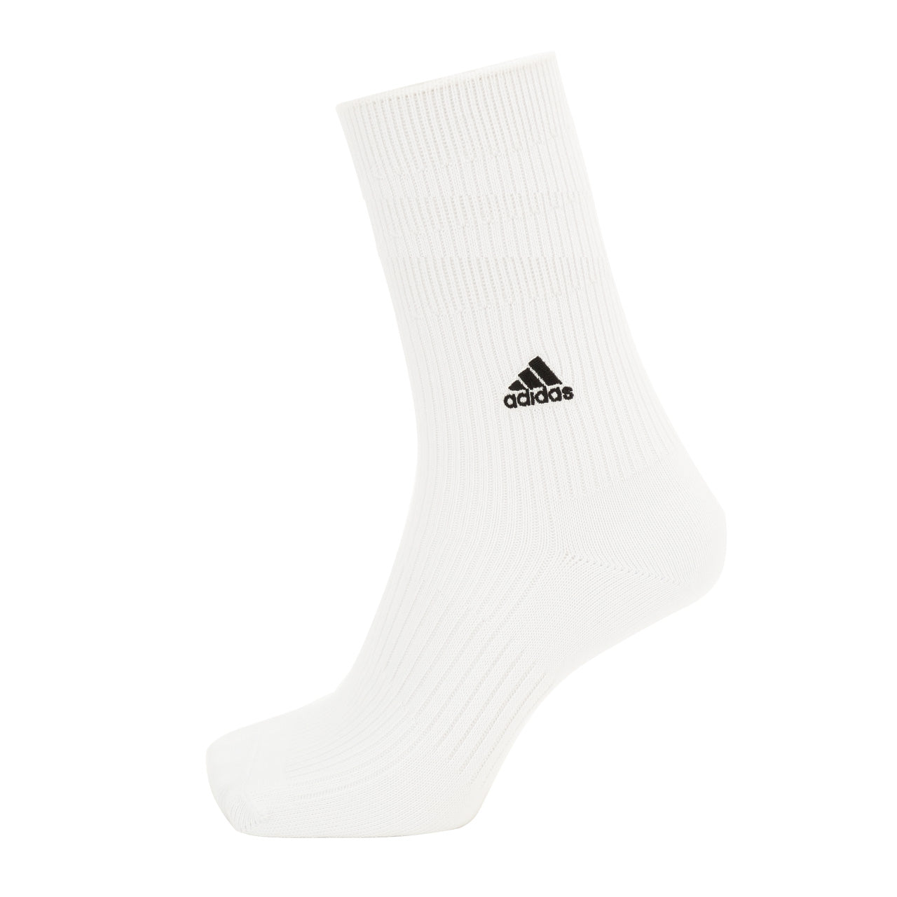 福助 adidas ハイクルー丈ソックス 3足組 (19-21cm~23-25cm) (ふくすけ フクスケ アディダス) (在庫限り)