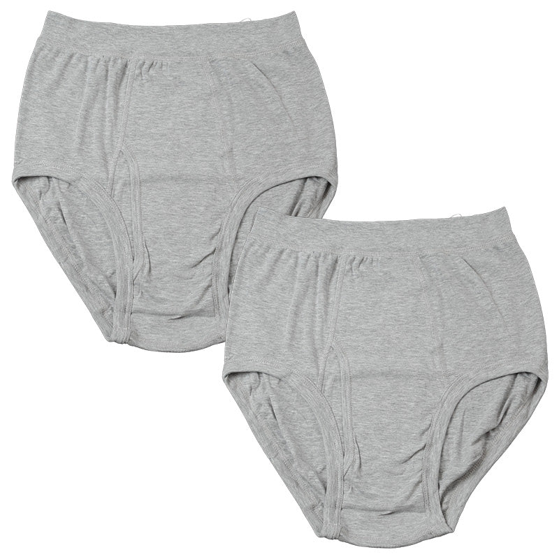 ブリーフ 綿100% 大きいサイズ 2枚組 3L 4L 5L 前あき メンズ 下着 コットン ゆったり 白 グレー 3l 4l 5l 肌着 ビッグサイズ ブリーフ パンツ 白 灰色 グレー