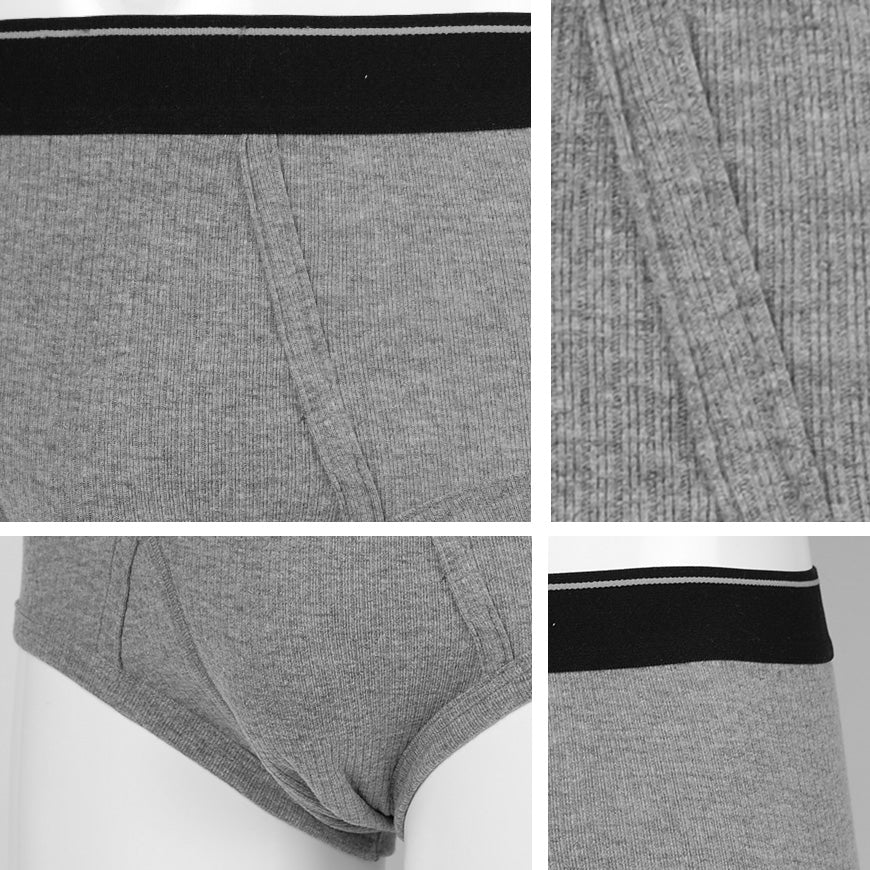 抗菌防臭加工 リブ天ゴムブリーフ 2枚組×5セット M~LL (メンズ 下着 パンツ) (在庫限り)