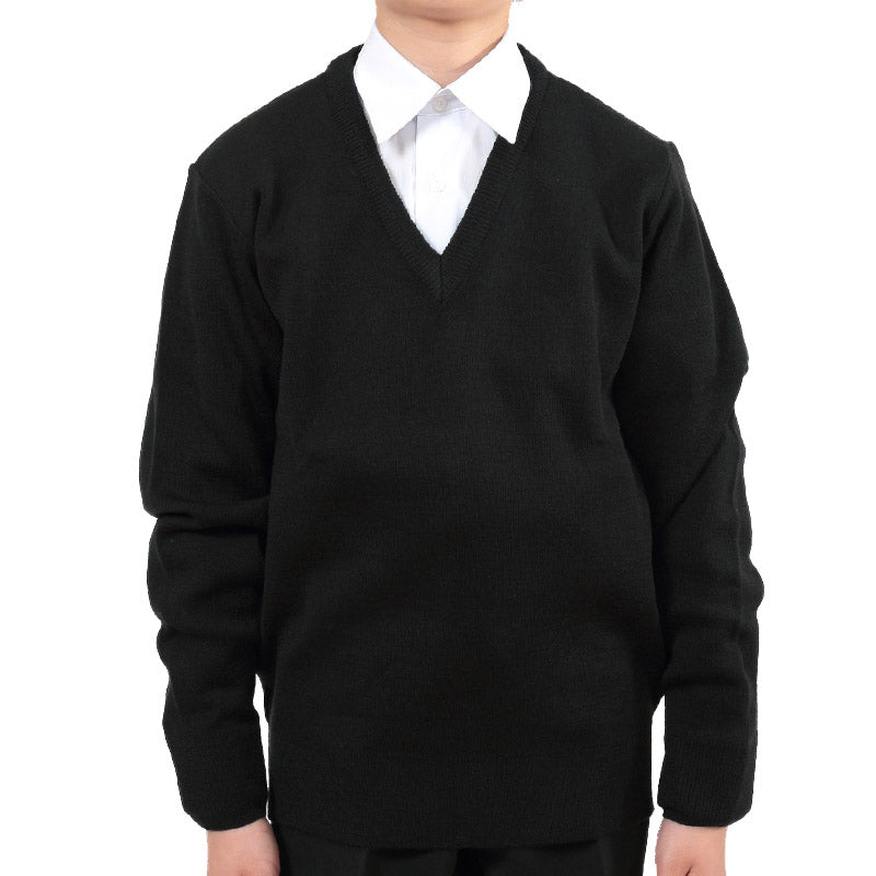 FIRST BEAT スクールニット Vセーター 100~130cm (学生服 制服 中学生 高校生 通学 スクール ニット スクールセーター 学生 黒 紺) (取寄せ)