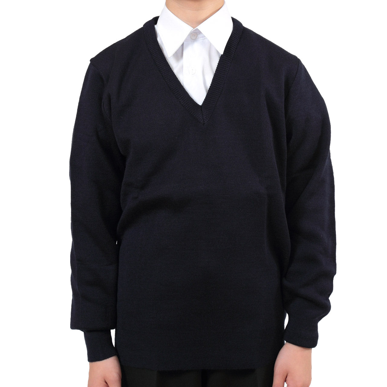 FIRST BEAT スクールニット Vセーター 100~130cm (学生服 制服 中学生 高校生 通学 スクール ニット スクールセーター 学生 黒 紺) (取寄せ)