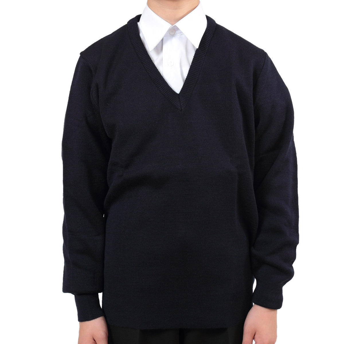 FIRST BEAT スクールニット Vセーター 100~130cm (学生服 制服 中学生 高校生 通学 スクール ニット スクールセーター 学生 黒 紺) (取寄せ)