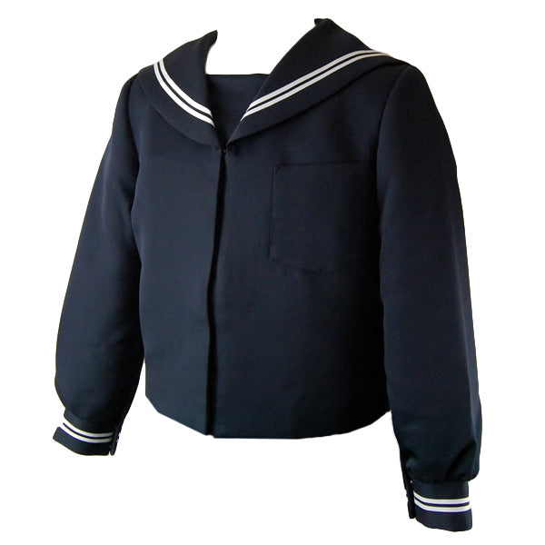 トンボ学生服 女子小学生 カシドス織り 白2本ラインセーラー服 140cmA~160cmA (トンボ TOMBOW 丸洗いOK) (送料無料) (取寄せ)