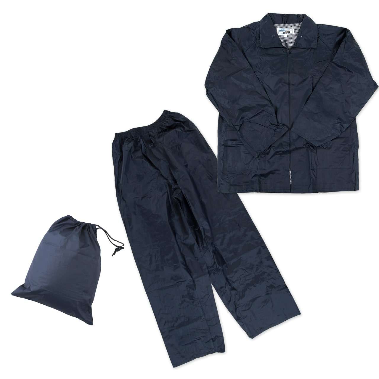 男女兼用レインコート上下セット M~3L (防水 カッパ レインスーツ フード付き 雨具) (送料無料) (取寄せ)