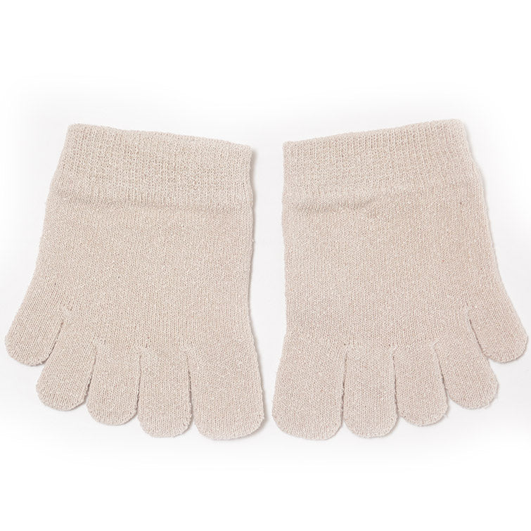 5本指靴下 メンズ シルク つま先ソックス ハーフソックス フリーサイズ (5本指ソックス つま先 ソックス 5本指 靴下 インナーソックス 男性 重ね履き) (紳士靴下)