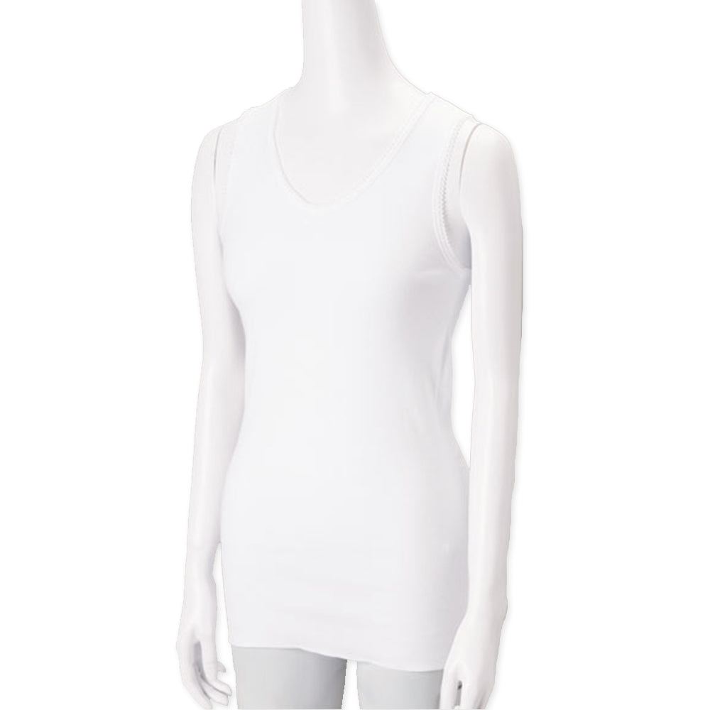 綿100% タンクトップ M・L (綿 下着 レディース 肌着 インナー インナーシャツ ノースリーブ シャツ 日本製) (婦人肌着) (在庫限り)