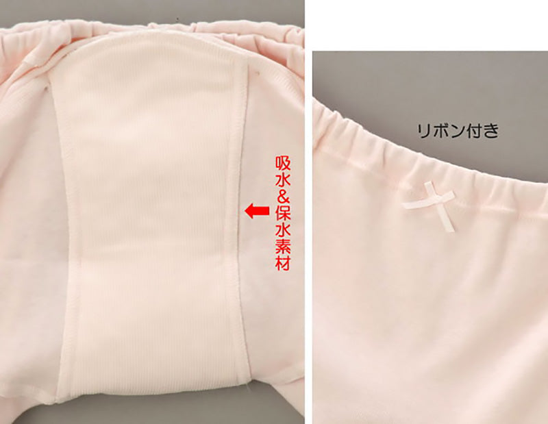 レディース 軽失禁3分丈ショーツ ちょい漏れ用 綿100% M~LL (女性 婦人 下着 パンツ 尿漏れ 尿モレ マタニティ 産褥 妊婦 コットン 産後 給水) (取寄せ)