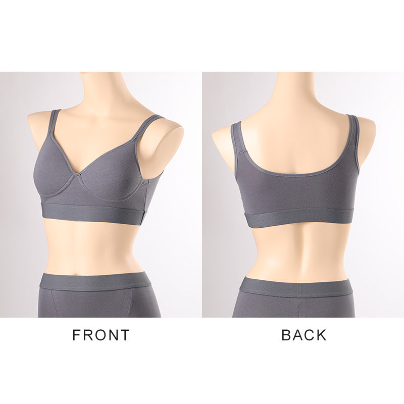 ノンワイヤー モールドカップブラ ノンワイヤーブラ SS S M L ブラジャー 綿 締め付けない モールドブラ シンプル コットン レディース 女性 インナー 下着 シンプル リラックス