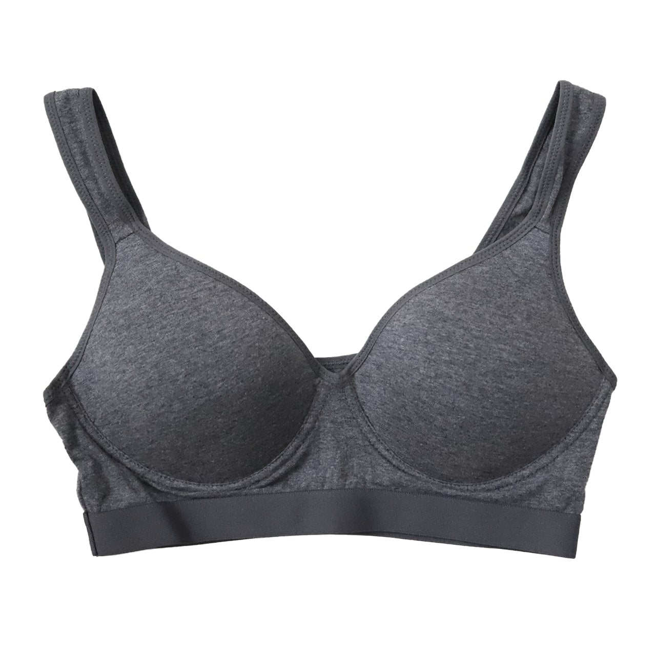 ノンワイヤー モールドカップブラ S M L LL 3L 4L ノンワイヤーブラ 綿 締め付けない 中学生 モールドブラ ナイトブラ シンプル コットン レディース インナー 下着 (在庫限り)