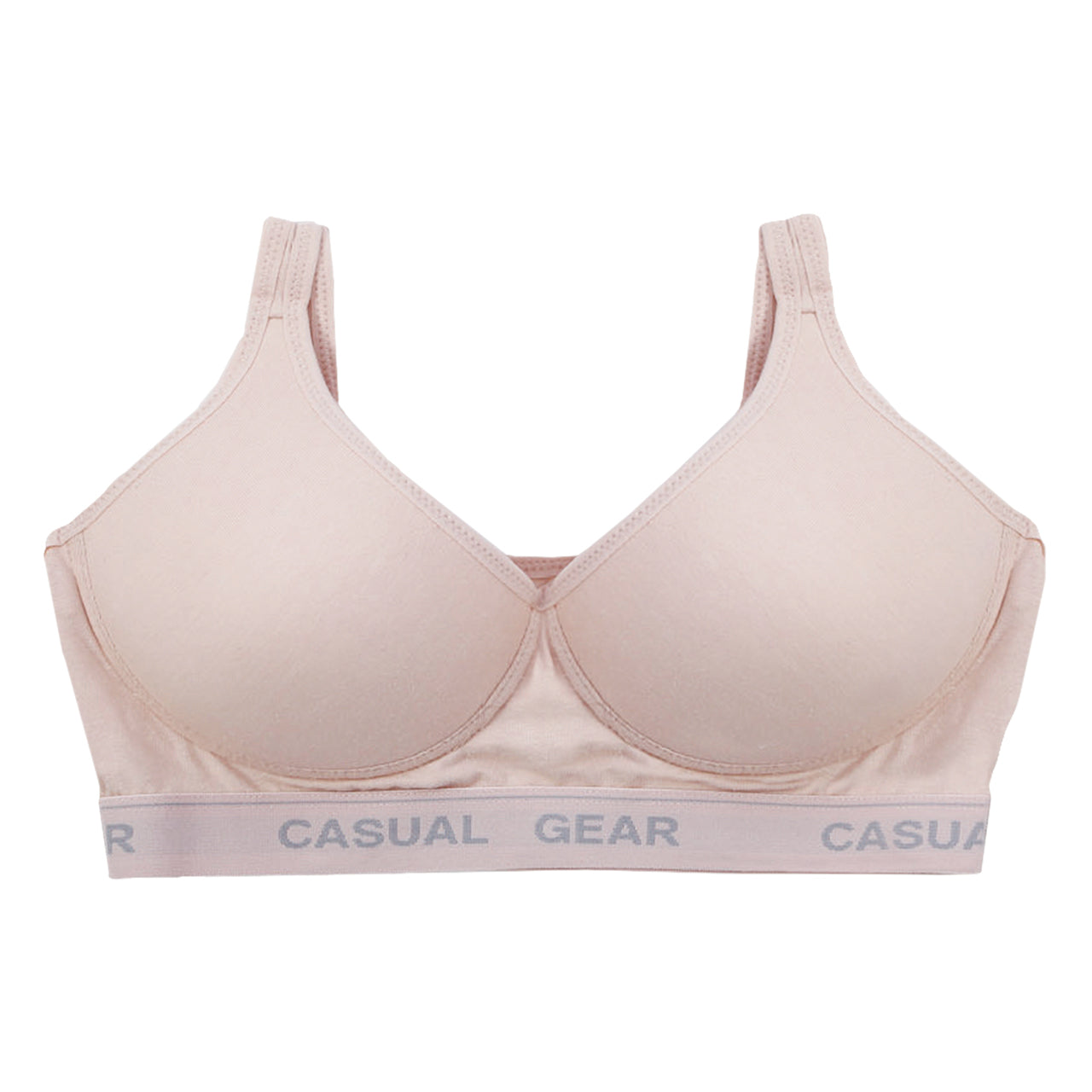 【3枚セット】レディース ノンワイヤーブラ 綿 モールドブラ M~LL (ブラジャー モールドカップ ノンワイヤー 下着 インナー ブラ 締め付けない シンプル まとめ買い) (在庫限り)