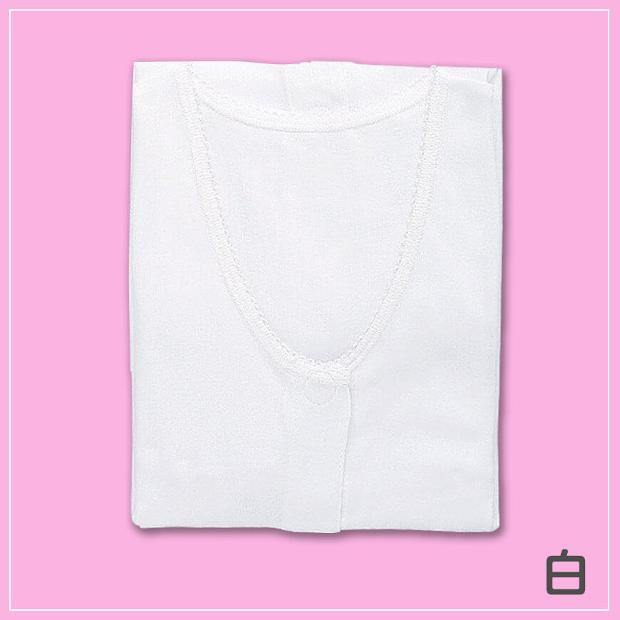 ワンタッチ肌着 婦人用 プラスチックホック式半袖前開きシャツ 5L (介護用品 服 下着 インナー シャツ インナーシャツ レディース 女性 介護肌着 大きめ 大きいサイズあり 入院 シニア 春夏 母の日 ギフト) (介護肌着) (在庫限り)