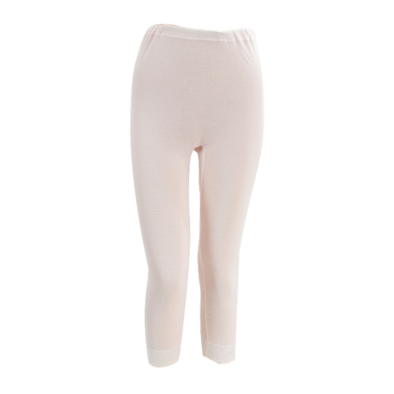 エジプト綿 広幅レーススラックス下 M~LL (ズボン下 ぱっち パッチ レディース 綿 綿100% 下着 肌着) (婦人肌着) (取寄せ)