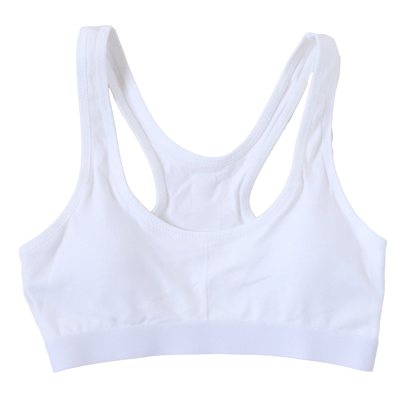スポーツブラ ジュニア 綿 ジュニアブラ ハーフトップ 子供 130cm~165cm ハーフトップブラ 小学生 130 140 150 160 白 黒 中学生 女子 ブラジャー ジュニア用 下着 女の子 インナー シンプル (在庫限り)