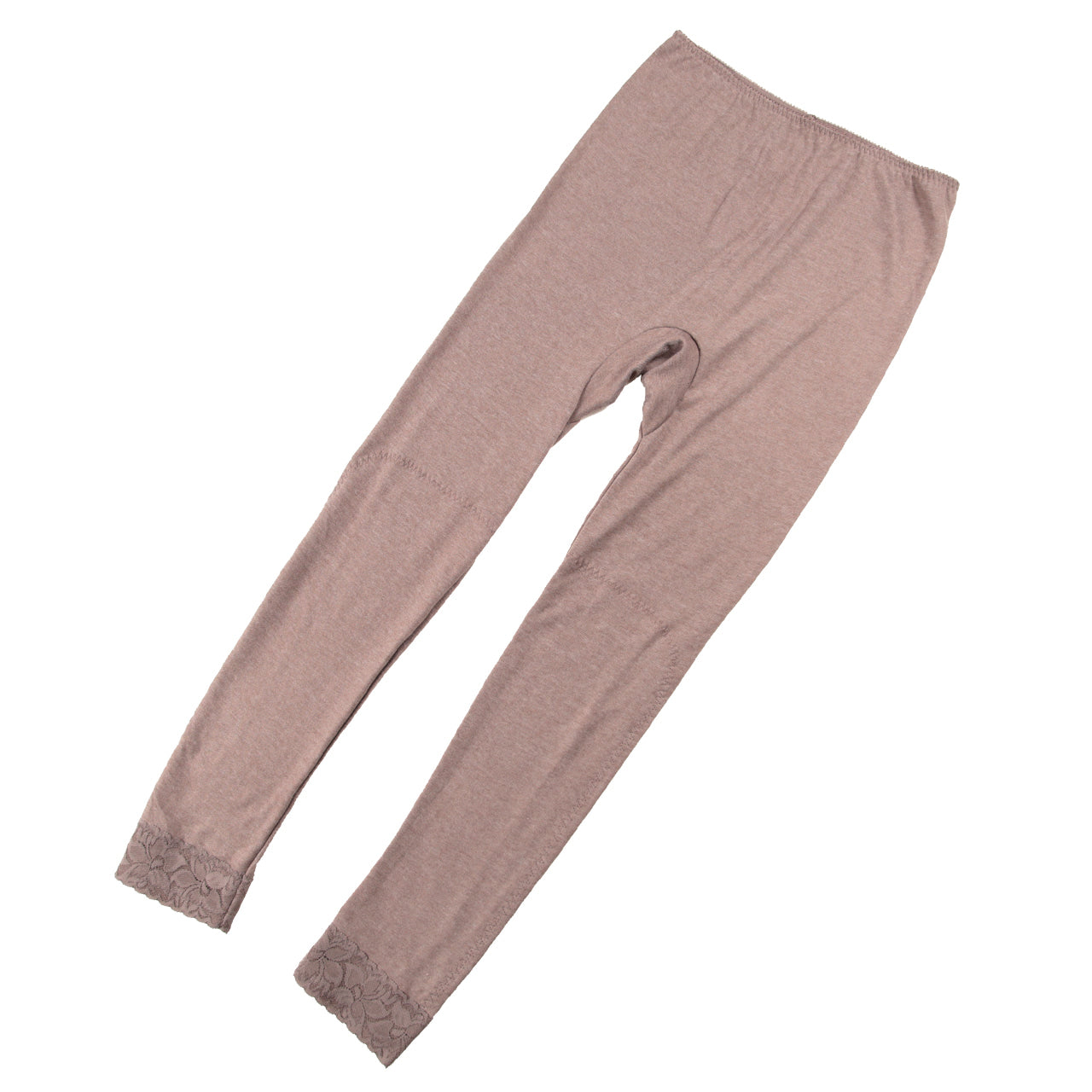 遠赤膝当て付きスラックス下 ボトムインナー M~3L (レディース 下着 暖かい 長ズボン ぱっち 大きいサイズ) (婦人肌着)