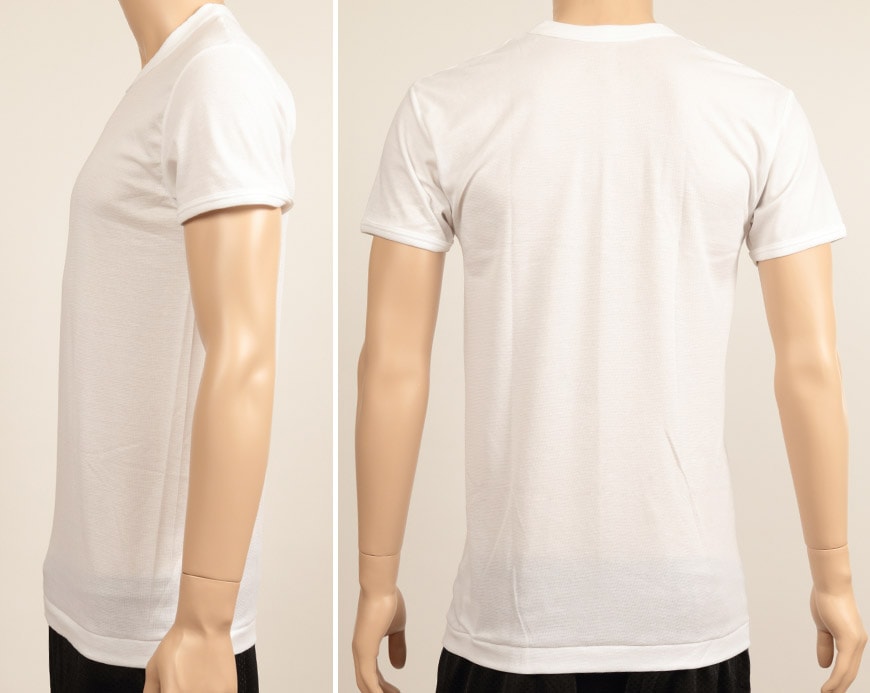 Tシャツ メンズ 半袖 丸首シャツ インナー 2枚組 M~LL (tシャツ 男性 紳士 クルーネック 肌着 白 無地 綿 コットン シャツ 吸汗 速乾 夏 M L LL) (在庫限り)