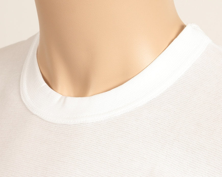 Tシャツ メンズ 半袖 丸首シャツ インナー 2枚組 M~LL (tシャツ 男性 紳士 クルーネック 肌着 白 無地 綿 コットン シャツ 吸汗 速乾 夏 M L LL) (在庫限り)