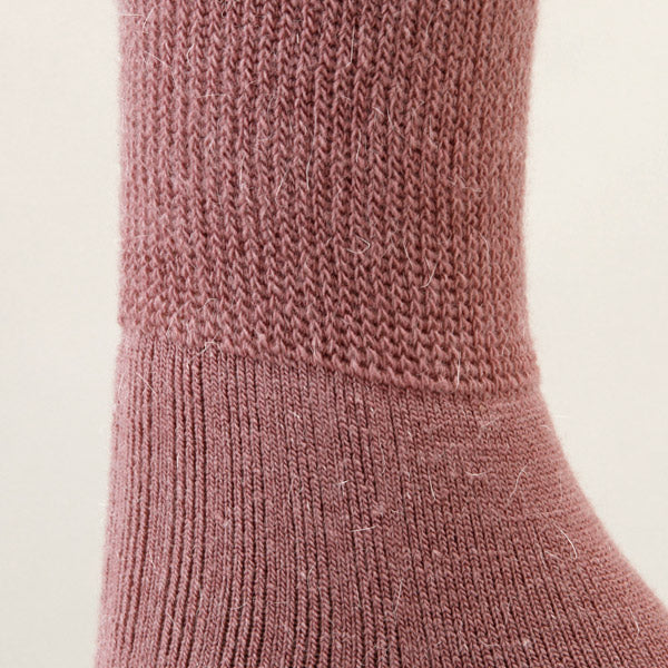 足の冷えない靴下 レディース 冬 パイル クルーソックス ウール混 22-24cm (靴下 女性 暖かい あったか 締め付けない ゆったり 保温 防寒 冷え対策) (婦人靴下)