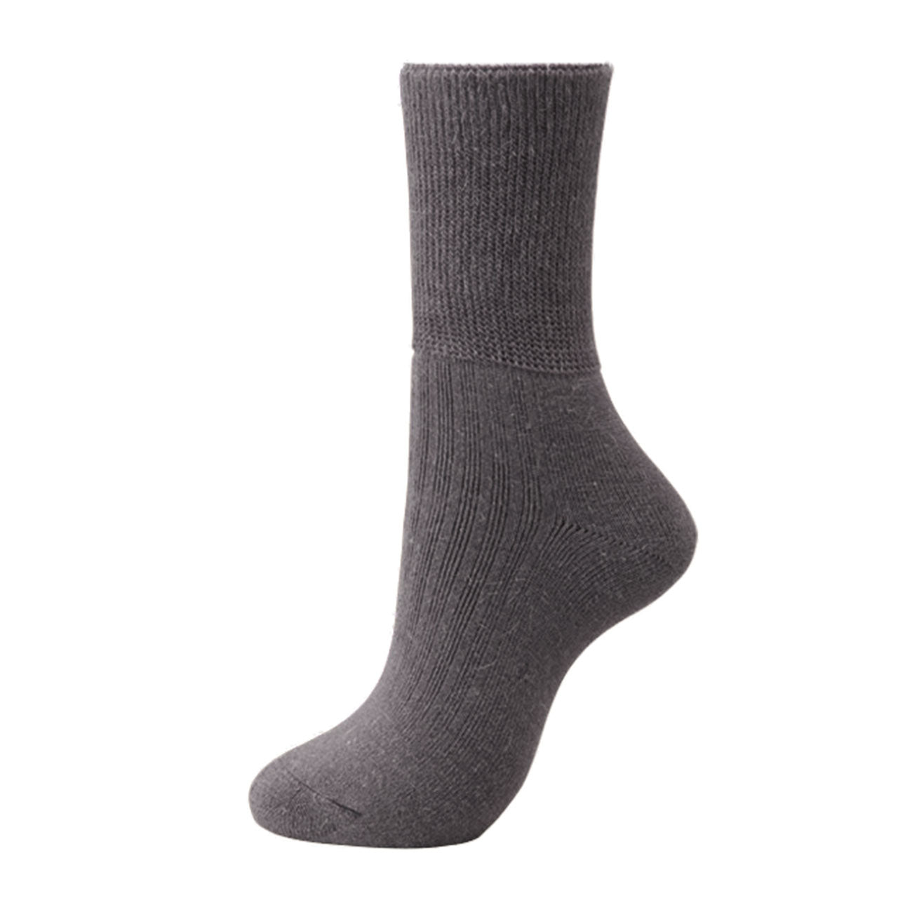 足の冷えない靴下 レディース 冬 パイル クルーソックス ウール混 22-24cm (靴下 女性 暖かい あったか 締め付けない ゆったり 保温 防寒 冷え対策) (婦人靴下)