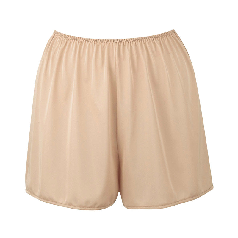 ぺチパンツ ショート丈 フレアパンツ 35cm丈 ひざ上丈 アツギ ペチコート ヌードメイク M・L (透け防止 吸汗速乾 帯電防止 スカート下 ATSUGI)