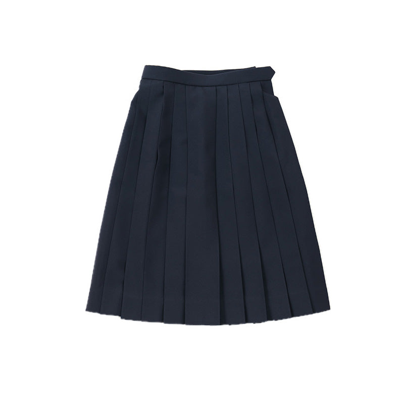 ティアラ 女子 トロピカル織り 24本箱ヒダ 夏用セーラー服用スカート W60~69cm×丈64~68cm 箱ひだ 中学生 高校生 中高生 学校 ネイビー スクール 女子高生 Tiara 大きい 小さい ボックスプリーツ (送料無料)