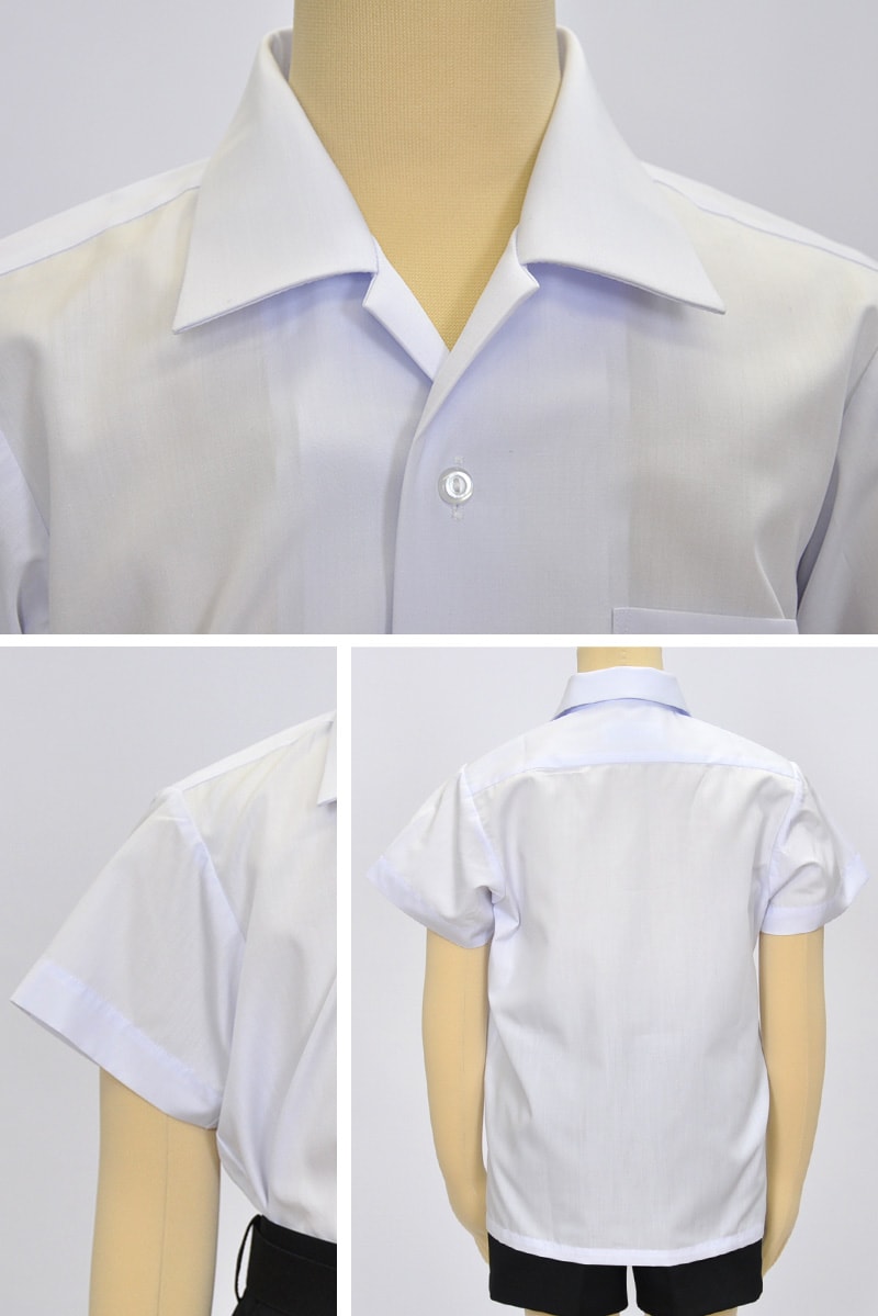 トンボ学生服 男子 半袖開襟カッターシャツ 110cmA~150cmA (トンボ TOMBOW) (取寄せ)
