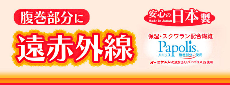 部分保温遠赤肌着 腹巻き付き7分長パンティ M~LL (レディース 婦人 冷え防止 腹巻付き) (婦人肌着) (取寄せ)