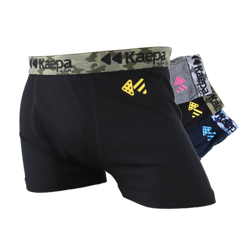 メンズ ボクサーパンツ 前開き 4枚 セット おまかせ 福袋 下着 インナー ボクサー M~LL (男性 肌着 ボクサーブリーフ パンツ まとめ買い M L LL Kaepa ケイパ) (取寄せ)