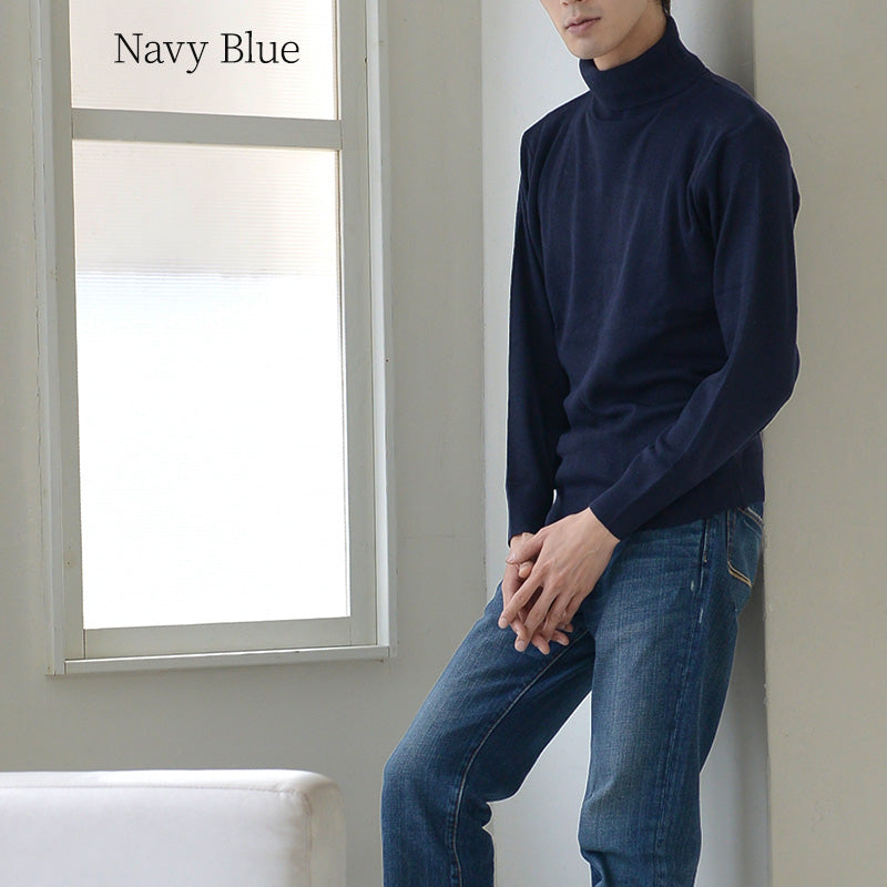 タートルネック メンズ セーター S~3L ビジネス カジュアル オフィス 秋 冬 ウール 防寒 大きいサイズ メンズニット メンズセーター 無地 シンプル スリム 薄手