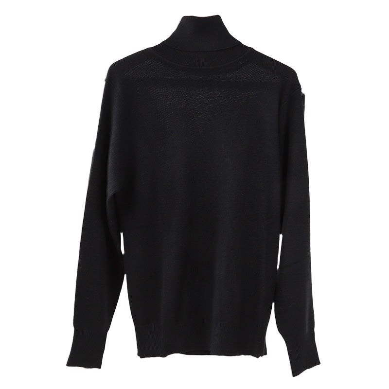 タートルネック メンズ セーター S~3L ビジネス カジュアル オフィス 秋 冬 ウール 防寒 大きいサイズ メンズニット メンズセーター 無地 シンプル スリム 薄手
