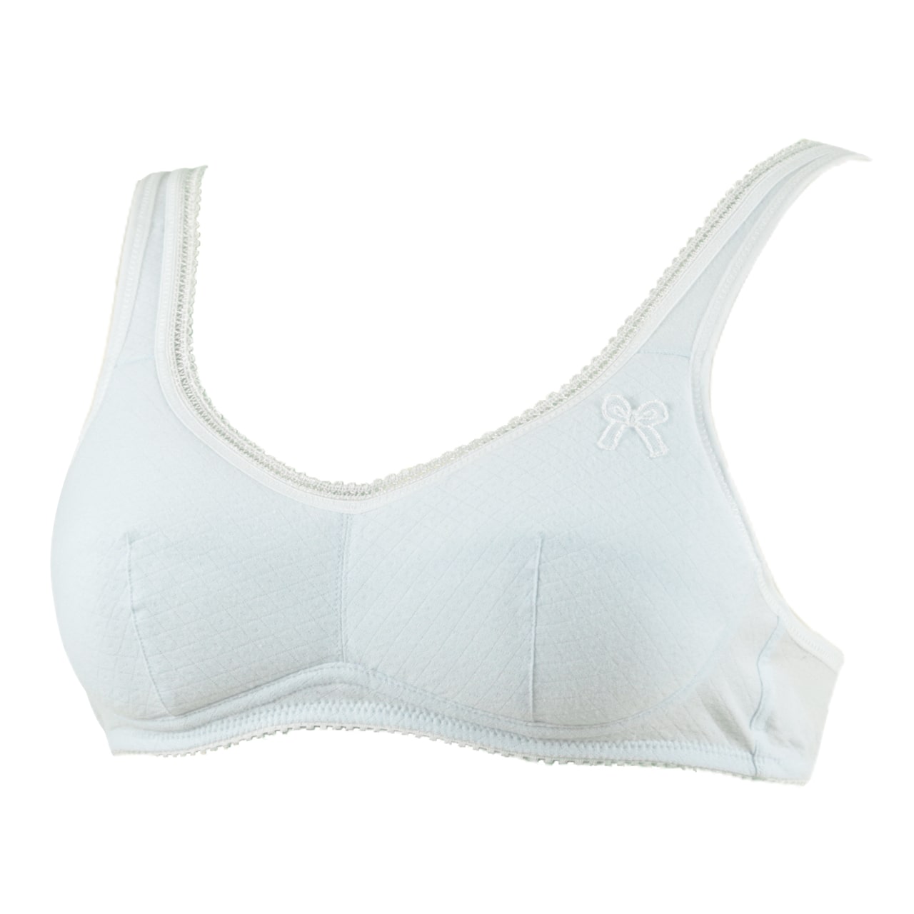 アツギ ハイジュニ ふんわりカップ カップ裏綿100% ハーフトップ SS~M (ATSUGI Hijuni スクール ガールズ 女子 女の子 中学生 小学生 インナー 白) (在庫限り)