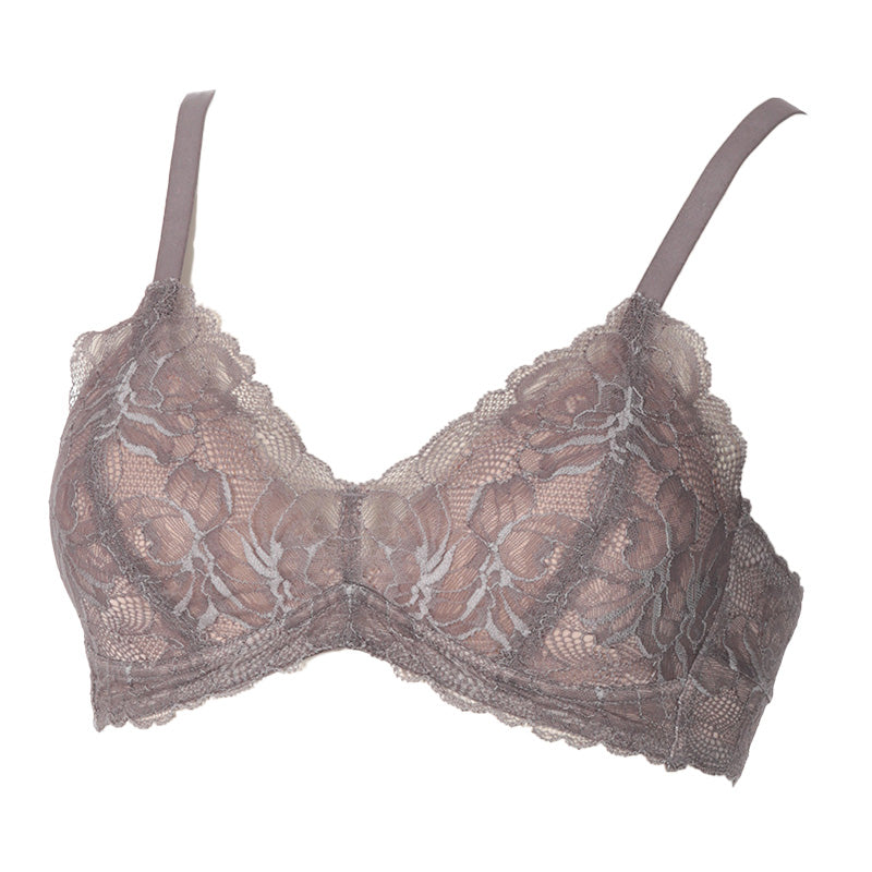 アツギ ノンワイヤーブラ ブラジャー 総レース M~LL レディース ひびきにくい モールドカップ 下着 女性 インナー おしゃれ ワイヤー無し ワイヤレス ブラ (在庫限り)