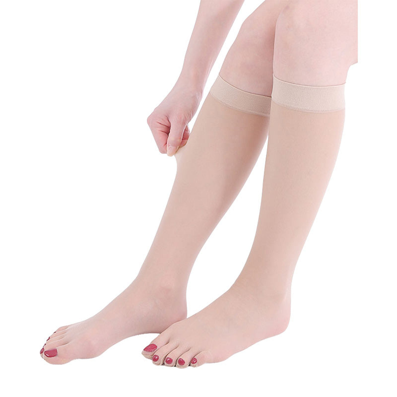 5本指 ネイルストッキング ひざ下丈 レディース 抗菌 防臭加工 22-25cm ネイルソックス 美脚 蒸れにくい ムレ対策 レヴアル 女性 婦人 ペディキュア 日本製