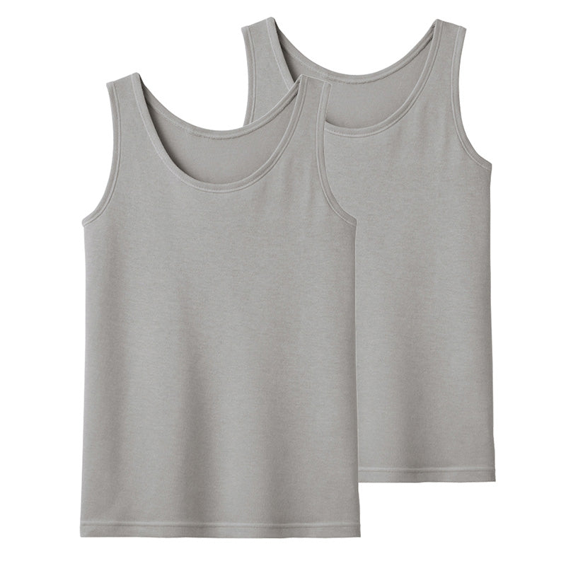 グンゼ キッズ タンクトップ 子供 肌着 女の子 春夏 綿混 2枚組 100cm~160cm 下着 女児 子ども インナー アンダーウェア 鹿の子 シャツ ジュニア 白 吸汗速乾 セット 100 110 120 130 140 150 160