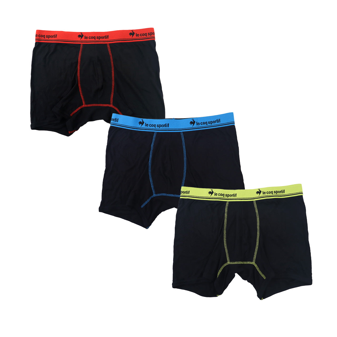 ボクサーブリーフ メンズ 3枚組 ボクサーパンツ 前閉じ M~LL 下着 インナー 男性 パンツ ボクサー シンプル おしゃれ セット ブランド le coq sportif ルコックスポルティフ