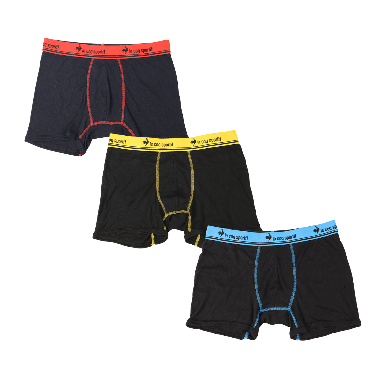 ボクサーブリーフ メンズ 3枚組 ボクサーパンツ 前閉じ M~LL 下着 インナー 男性 パンツ ボクサー シンプル おしゃれ セット ブランド le coq sportif ルコックスポルティフ