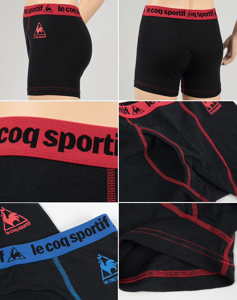 le coq sportif 男児 前あきボクサーブリーフ 2枚組 130cm~170cm (子供 キッズ 男の子 ボーイズ メンズ 下着 インナー パンツ 前開き ルコックスポルティフ) (在庫限り)