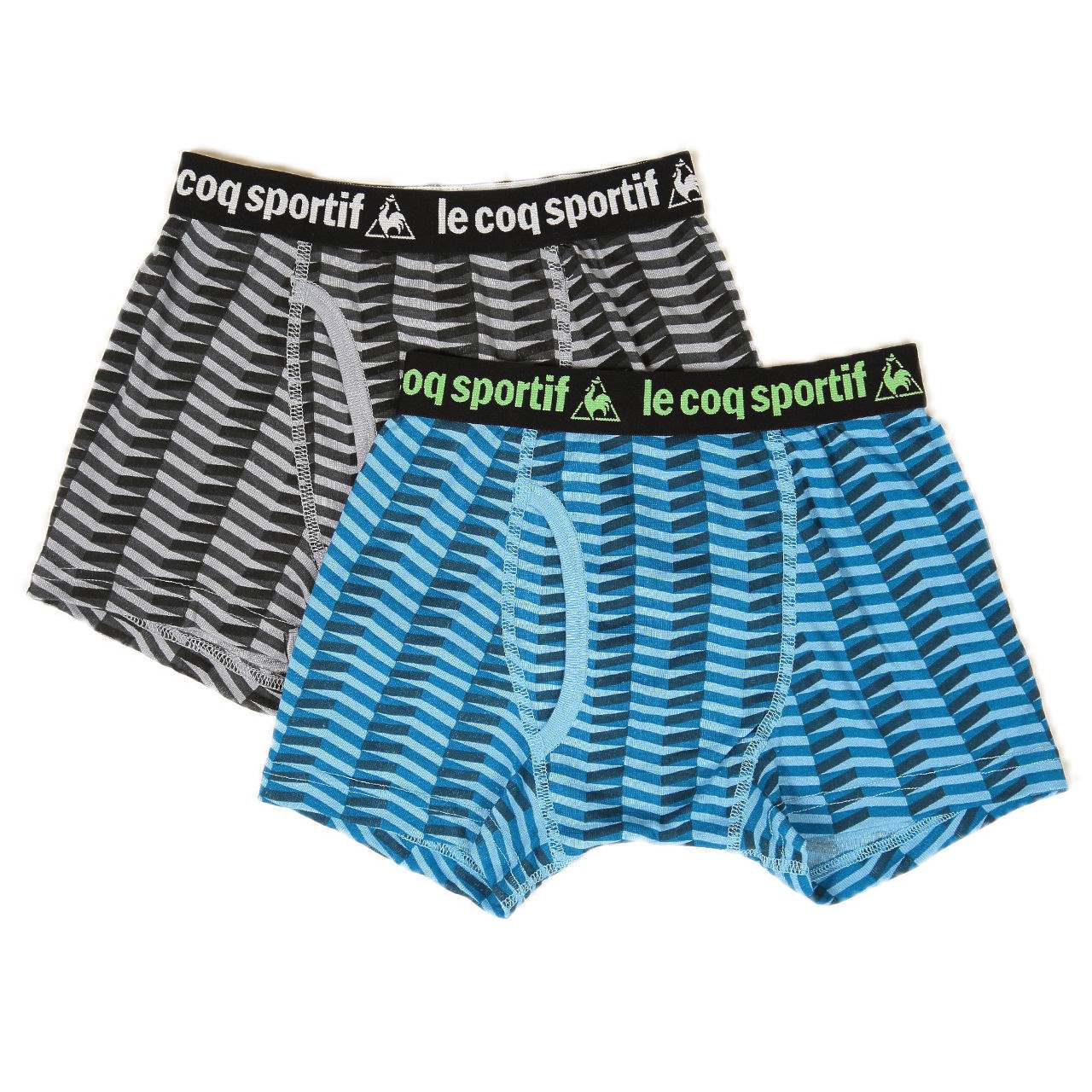 le coq sportif 男児 前あきボクサーブリーフ 2枚組 130cm~170cm (子供 キッズ 男の子 ボーイズ メンズ 下着 インナー パンツ 前開き ルコックスポルティフ) (在庫限り)