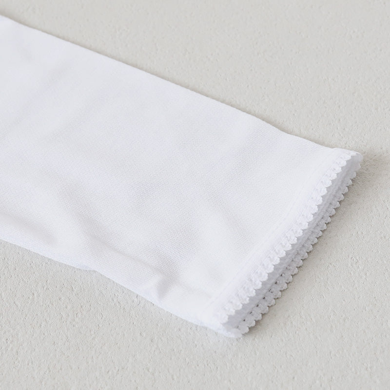 キッズ 8分袖シャツ 女の子 インナー 長袖 あったか 速乾 冬 2枚組 110~160cm 子供 下着 肌着 暖かい 女児 セット 乾きやすい 白