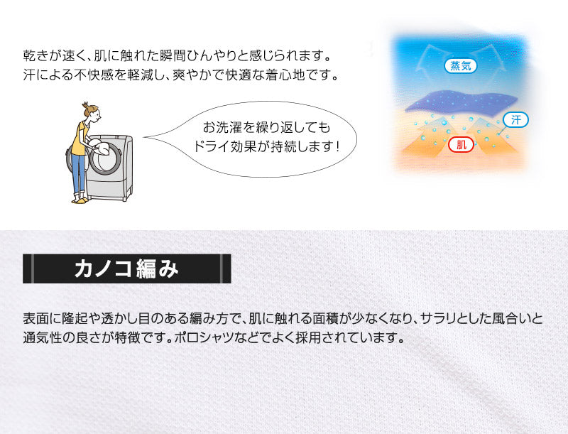さらっ感 メンズ カノコ 半袖V首シャツ M~LL (インナー 紳士肌着 男 アンダーウェア V首) (在庫限り)