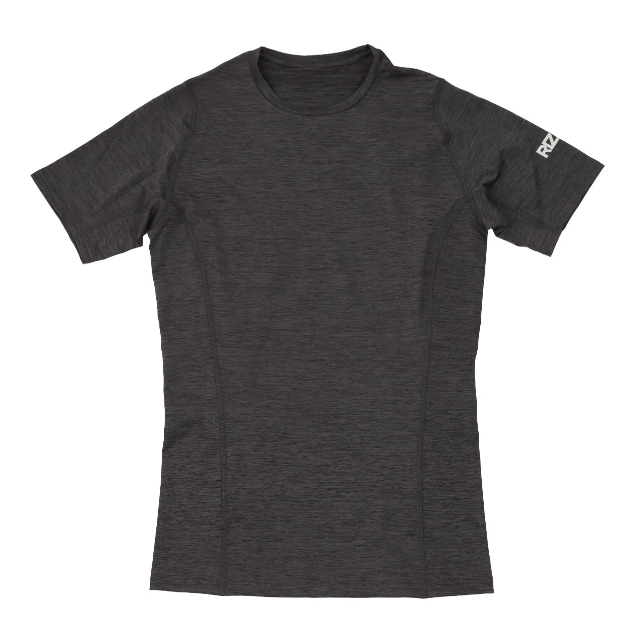 ライザップ メンズ コンプレッション 半袖Tシャツ M~LL (RIZAP 男性 紳士 スポーツ ヨガ フィットネス トレーニング 筋トレ ジム 運動 インナー 黒 総柄) (在庫限り)