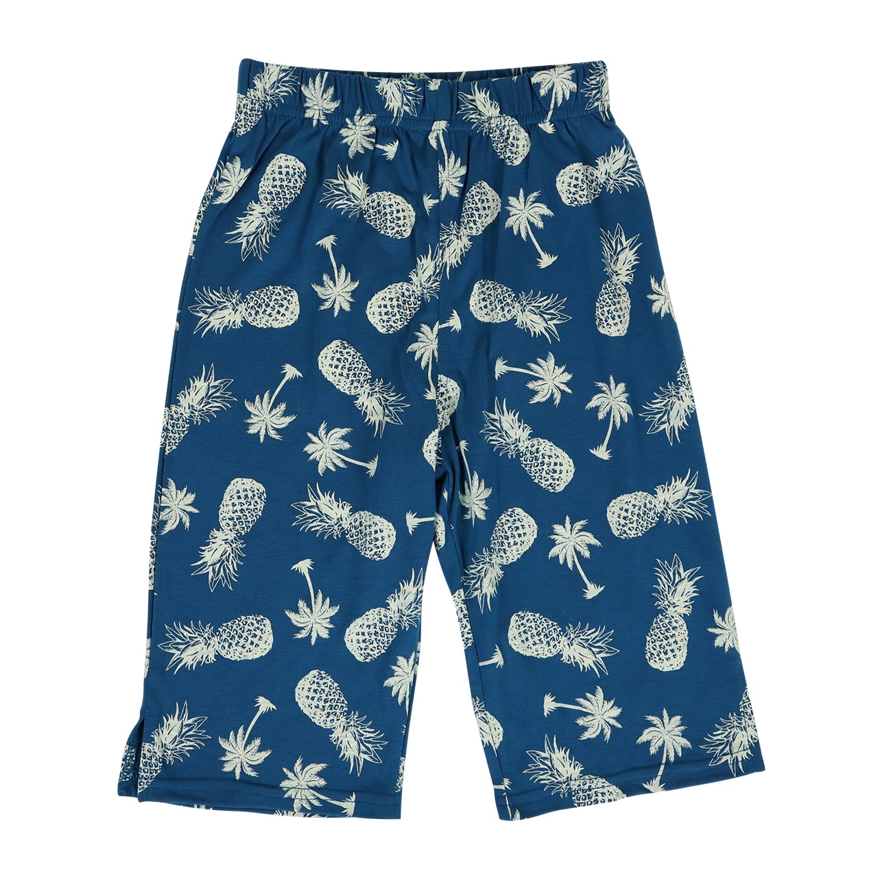 ステテコ 7分丈 キッズ ルームウェア 夏 100cm~130cm (部屋着 子供 ズボン ボトムス 男の子 女の子 涼しい) (在庫限り)