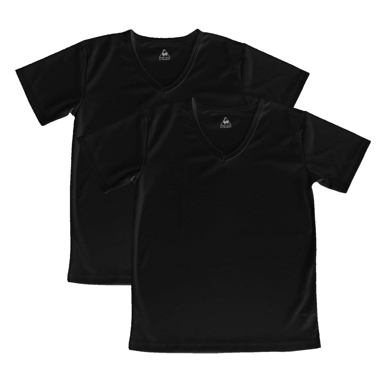 半袖tシャツ 男の子 メッシュ V首 半袖シャツ キッズ 子供 ルコック 2枚組 130cm~170cm (男子 運動 スポーツ 夏 子ども 下着 肌着 インナー Vネック 白 黒) (在庫限り)