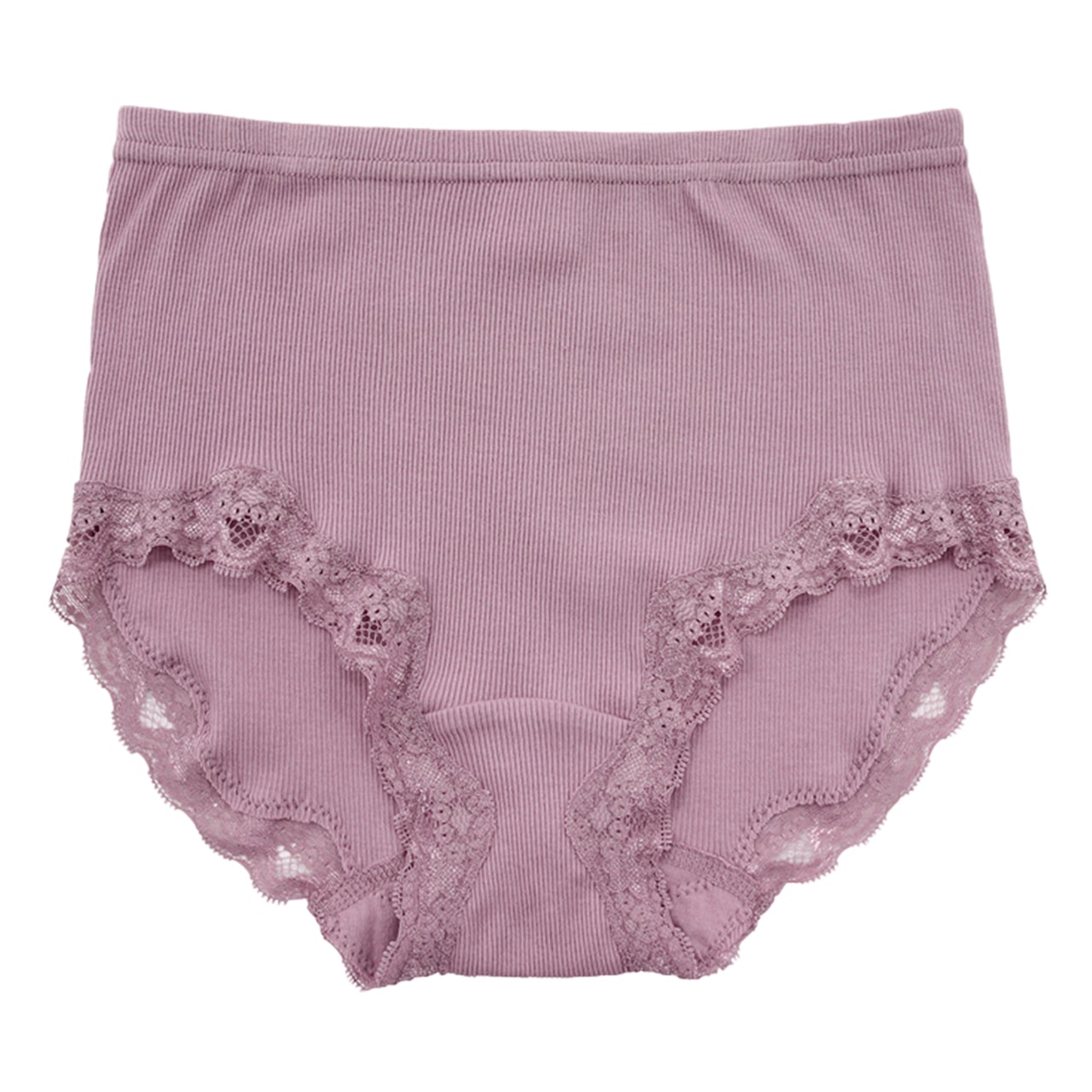 ショーツ 綿100% レディース M~LL (綿 下着 パンツ 婦人 レース リブ コットン インナー) (在庫限り)