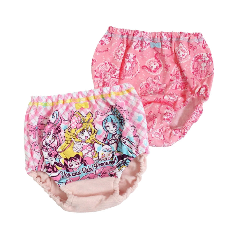 プリキュア 女児ショーツ キミとアイドルプリキュア♪ オールスターズ 2枚組 100cm~130cm 110 120 パンツ 下着 子供 女の子 キッズ インナー 2枚セット