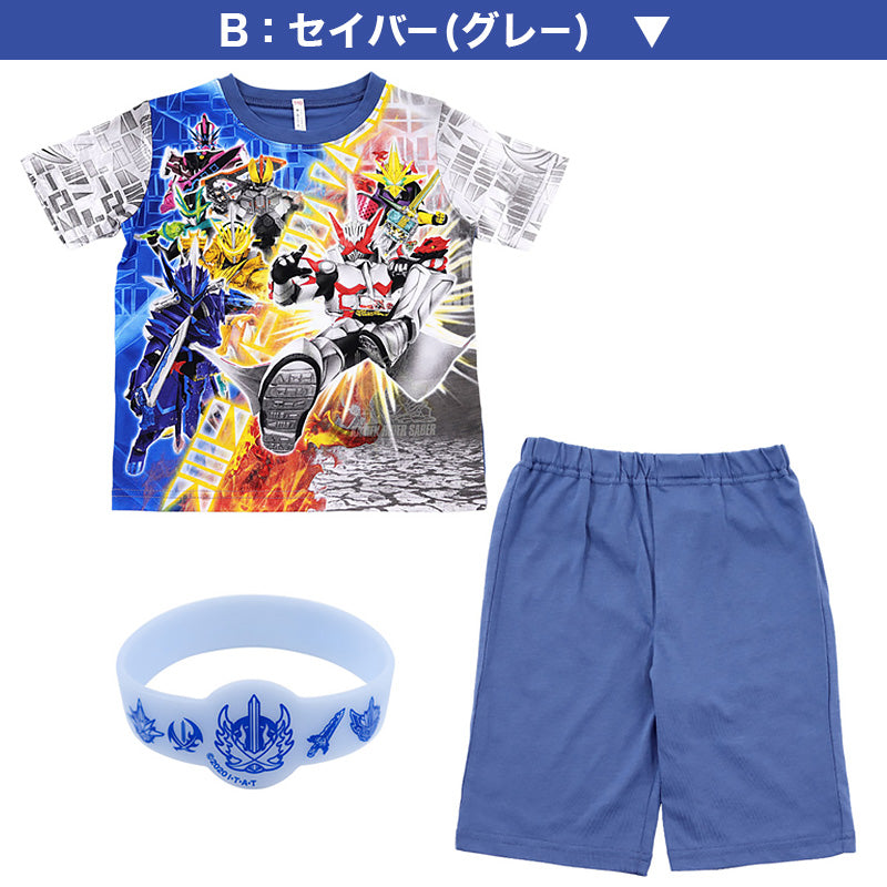仮面ライダーセイバー パジャマ 半袖 光る 100cm~130cm (110cm 120cm 男児 入園祝い 入園準備 光るパジャマ) (在庫限り)