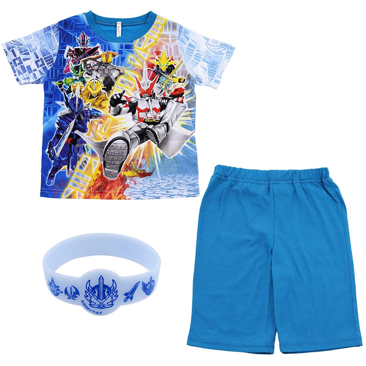 仮面ライダーセイバー パジャマ 半袖 光る 100cm~130cm (110cm 120cm 男児 入園祝い 入園準備 光るパジャマ) (在庫限り)
