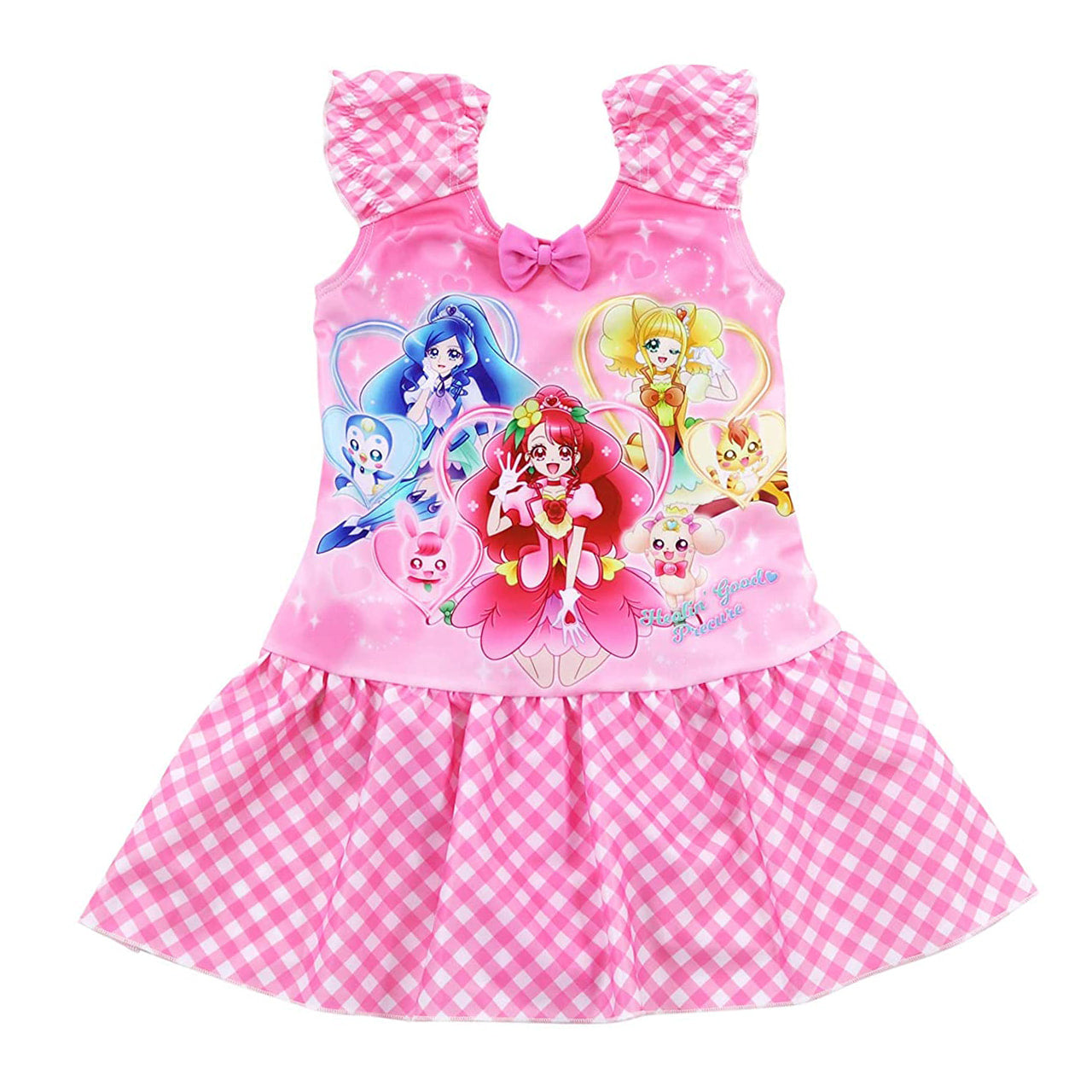 水着 プリキュア 女児 ワンピース 100cm~120cm (女子 キャラクター プール 海 海水浴 水泳用品 100 110 120) (在庫限り)