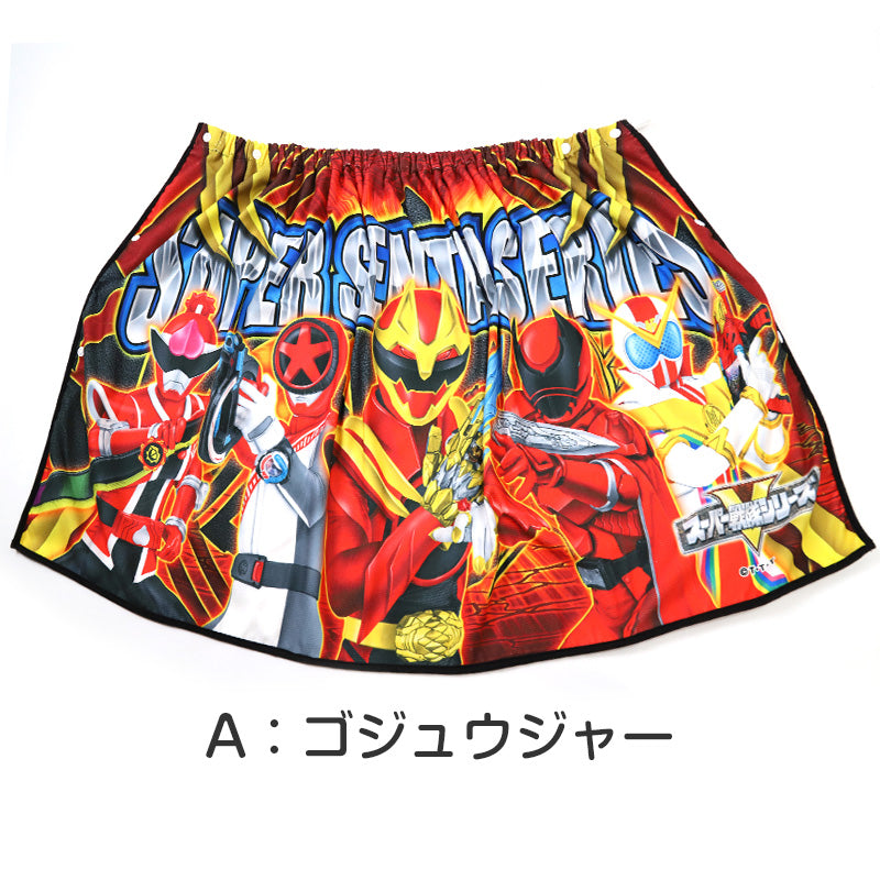 巻きタオル ゴジュウジャー ラップタオル 男の子 キッズ 戦隊ヒーロー 60cm プールタオル バスタオル プール 水泳 マイクロファイバー 男児 男子 キャラクター (在庫限り)