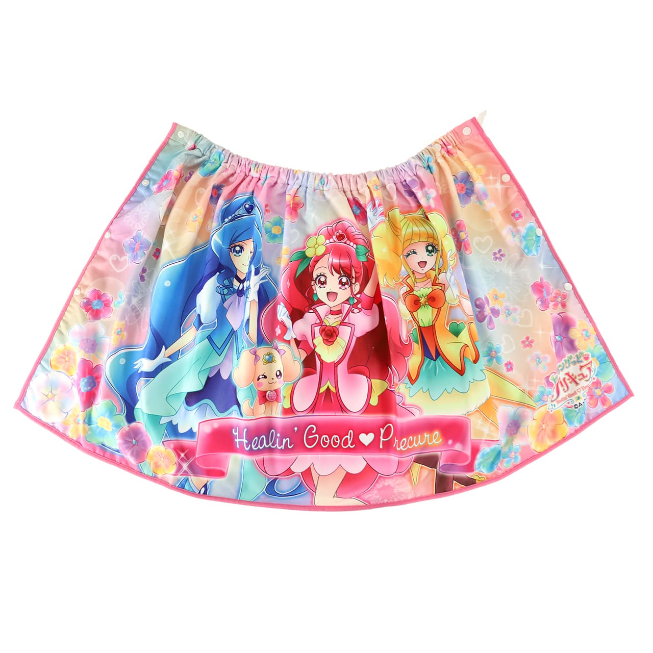巻きタオル プリキュア ラップタオル プールタオル 60cm (マイクロファイバー バスタオル プール 水泳 女児 女子 キャラクター) (在庫限り)